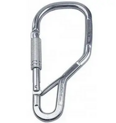 Mounting carabiner Singing Rock Big Slide Lock Connector polished, SR K3600PP
