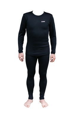 Set of men's thermal underwear Tramp Warm Soft black, Black, S/M