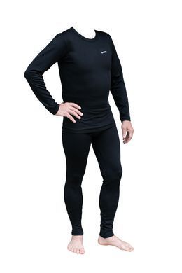 Set of men's thermal underwear Tramp Warm Soft black, Black, S/M