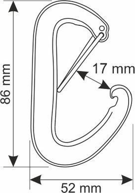 Carabiner Camp Nano 22 titanium