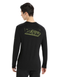 Термофутболка чоловіча Icebreaker 200 Oasis LS Crewe Alps 3D MEN black, S