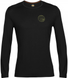 Термофутболка чоловіча Icebreaker 200 Oasis LS Crewe Alps 3D MEN black, S